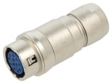 Conector circular HIROSE HR10-10J-12S(73) push-pull 12 pini aurit 2A lipire
