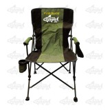 Scaun cu spătar Verde-Negru YZ-8, Metalic, cu Suport pentru Pahar și Buzunar