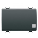 Intrerupator revenire semn cu led 3M Gewiss Chorus negru GW12183