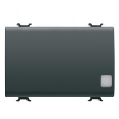 Intrerupator simplu semn cu led 3M Gewiss Chorus negru GW12043