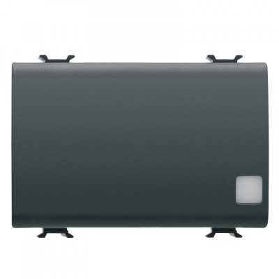 Intrerupator cap cruce semn cu led 3M Gewiss Chorus negru GW12113 foto