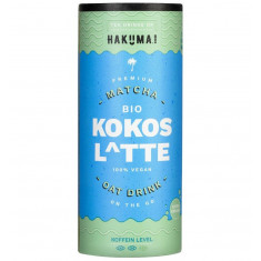 Cocos latte bio cu matcha si ovaz, 235ml Hakuna