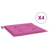Cumpara ieftin Perne scaun gradina, roz, 4 buc., 50x50x3 cm, textil