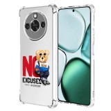 Husa antisoc pentru honor x9c smart, airbag pro, clear, no excuses