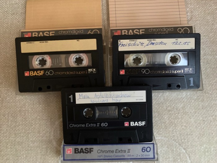 Lot 3 Casete BASF CrO2 - Inregistrate o singura data - 18