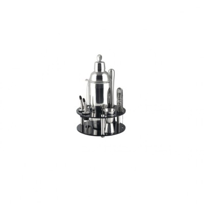 Set barman 9 elemente, shaker 720ml , inox, argintiu, Kinfgoff foto