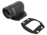 Conector unghi 90&deg; PMAFIX VOD poliamidă 6 IP66 29mm negru
