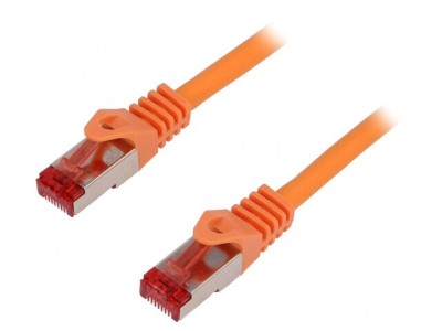 Patch cord S/FTP Cat6 LSZH Portocaliu 1.5m foto
