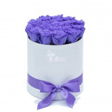 Cumpara ieftin Cutie &Oslash;17cm cu Trandafiri Criogenati XL violet &Oslash;6,5cm