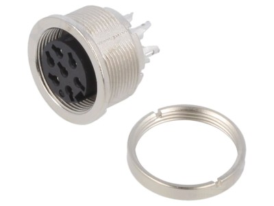 Conector M16 soclu mamă 7 pini foto