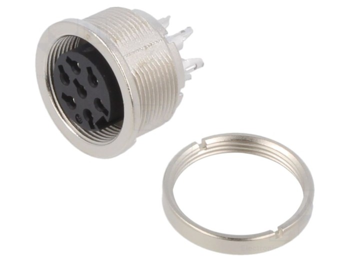 Conector M16 soclu mamă 7 pini