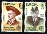 ANDORRA -Spania 1980, EUROPA CEPT, serie neuzata, MNH