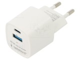 Alimentator Pulsatoriu GEMBIRD 5V DC 3A 20W Alb Plug-in