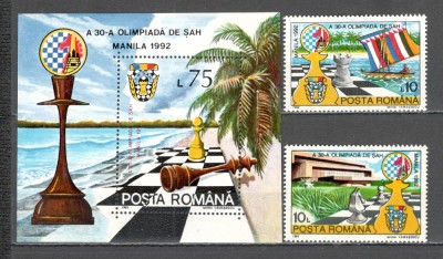 Romania.1992 Olimpiada de sah Manila ZR.878 foto