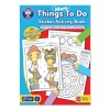 Carte de colorat cu activitati in limba engleza si abtibilduri Mai Multe Lucruri de Facut MORE THINGS TO DO, orchard toys