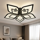 Lustra Led Cu Telecomanda , Design Circular Modern, 2X60W, Lumina Reglabila 3000&ndash;6500K