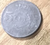 MNDRO Romania moneda 5 lei 1942
