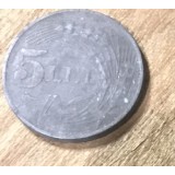 MNDRO Romania moneda 5 lei 1942
