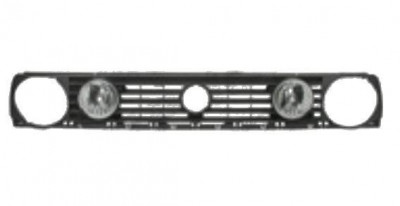 Grila radiator VW Golf 2 (19E/1G), 1983-1992, negru, 95340510 tuning cu faruri interioare foto