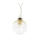 Glob decorativ de Craciun, transparent, D 8 cm, D372311