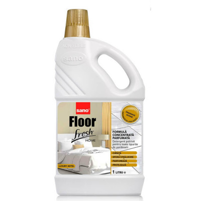 Detergent Lichid Pardoseli Sano Floor Fresh, 1 L, Parfum Luxury Hotel, Concentrat, pentru Toate Tipurile de Pardoseli, Detergent Pardoseli, Detergent foto