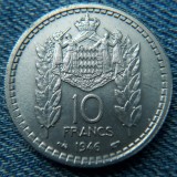 2p - 10 Francs 1946 Monaco / Louis II / an unic de batere, Europa