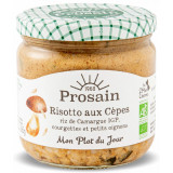 Risotto BIO cu ciuperci porcini, dovlecel si ceapa Prosain