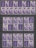 1956 LP 406 b ZIUA INTERNATIONALA A COPILULUI 10 VINIETE DIFERITE BLOCURI MNH, Nestampilat
