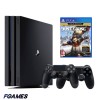 Consola Sony Playstation 4 Pro Ps4 1tb + Doua Controllere + Just Cause 3 Gold Edition PlayStation 4, Second-Hand