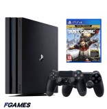 Consola Sony Playstation 4 Pro Ps4 1tb + Doua Controllere + Just Cause 3 Gold Edition PlayStation 4, Second-Hand