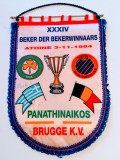 Fanion fotbal PANATHINAIKOS ATENA - FC BRUGGE 03.11.1994
