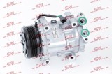 Compresor AC nou Volvo C30 12, S40/V50 12, S60/V60 19, S80 15, V70 16, motor: 1.6 D2, tip Sanden: SD7V16, Diam. fulie 109, SRLine, 31291821; 31348213