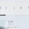 VidaXL Dulap suspendat de bucătărie cu raft Alb lucios 57 x 57 x 80 cm 885079