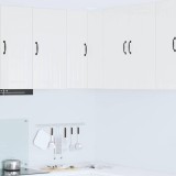 VidaXL Dulap suspendat de bucătărie cu raft Alb lucios 57 x 57 x 80 cm 885079