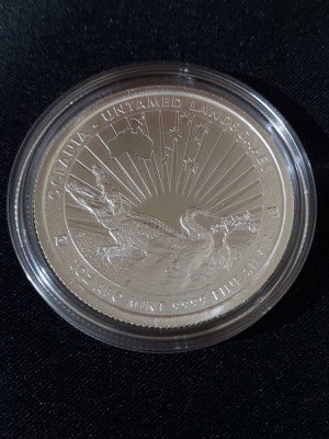 Tokelau 2024 - 5 dolari - Crocodil - 1 OZ , Monedă de argint UNC foto