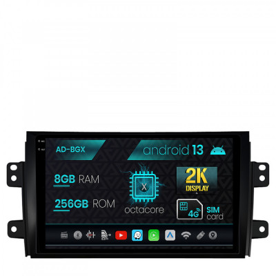 Navigatie Suzuki SX4 Fiat Sedici, Android 13, X-Octacore 8GB RAM + 256GB ROM, 9.5 Inch - AD-BGX9008+AD-BGRKIT307 foto