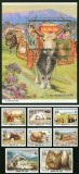 Mongolia 1998 - Lot Complet Iacul Mongol și Transhumanța Nomadă: Seria Integrală de 8 Valori + Colița Poștală &Icirc;ncastrată de 800 ₮ MNH -MNG1