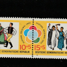 Germania DDR 1962-Festivalul Mondial al Tineret.si Student.Helsinki,Mi.WZd42