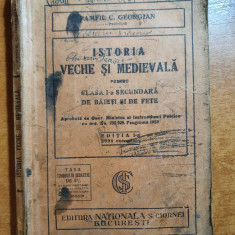 manual istoria veche si medievala pentru clasa 1-a secundara - din anul 1929