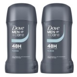 Set 2x Deodorant stick Dove Men+Care Clean, 50 ml