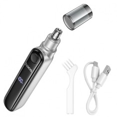 Aparat tuns par facial HOCO, Nose Trimmer, Portabil, Acumulator intern 400mAh, 5650RPM, silention, ergonomic