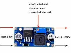 Modul sursa coboratoare step down 3A 3-35 V reglabil LM2596S foto