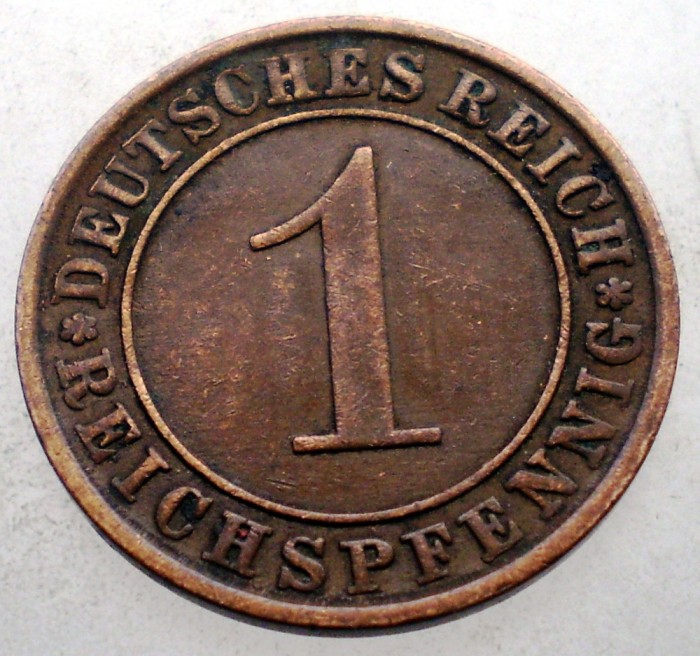 2.697 GERMANIA WEIMAR 1 REICHSPFENNIG 1932 A