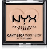 NYX Professional Makeup Can&#039;t Stop Won&#039;t Stop Mattifying Powder pudra matuire culoare 04 Meduim 6 g