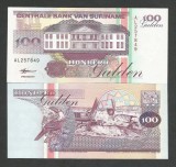 SURINAME SURINAM 100 GULDENI 1998 , UNC [1] P-139b , necirculata