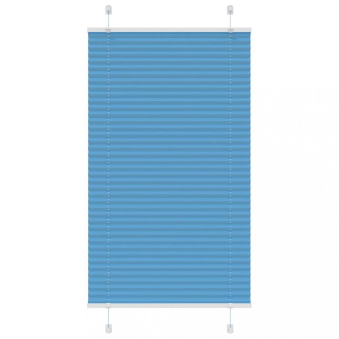 vidaXL Jaluzea plisată Albastru 70x150 cm Lățime țesătură 69,4 cm