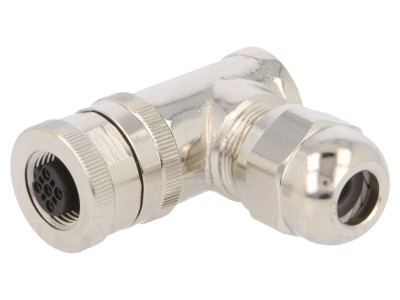 Conector M12 mamă cod B, IP67 foto