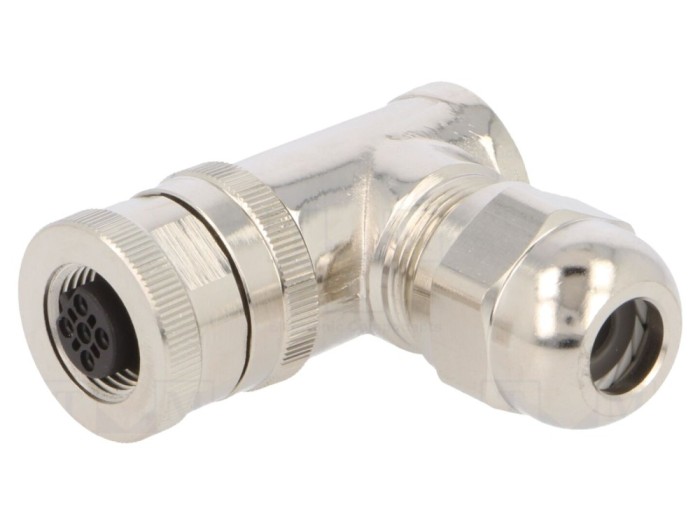 Conector M12 mamă cod B, IP67