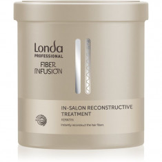Londa Professional Fiber Infusion In-Salon Reconstructive Treatment mască regeneratoare pentru părul deteriorat cu keratina 750 ml