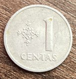 C50 - Moneda foarte veche - Lituania - 1 centas - 1991
